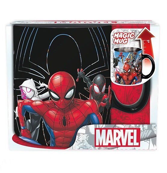Чашка хамелеон Abystyle MARVEL Spider-Man Multiverse Ceramic Mug кружка Человек-паук 460 мл