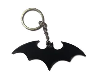 Брелок Batman Logo Keychain ABS пластик Бетмен Логотип чорний 8 см.