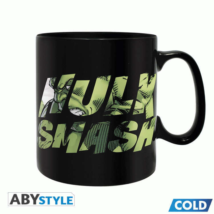 Чашка хамелеон MARVEL Hulk smash Ceramic Mug кружка Халк 460 мл Чашка хамелеон MARVEL Hulk smash Ceramic Mug кружка Халк 460 мл