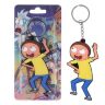 Брелок Рик и Морти Rick And Morty №8 Двухсторонний Объемный 3D брелок 