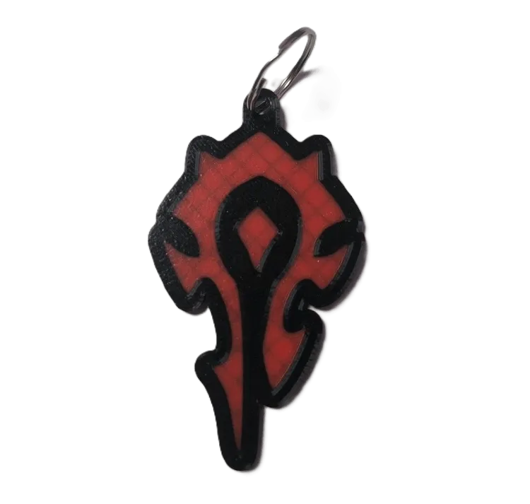 Брелок Warcraft Horde Keychain ABS пластик Варкрафт Орда 9 см.