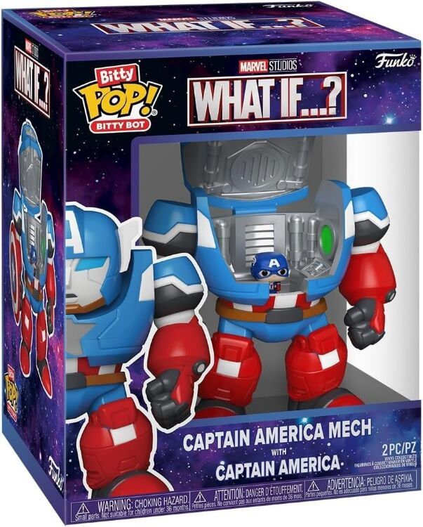 Фігурка Funko Bitty Bot Captain America Mech фанко Капітан Америка (15 см.)