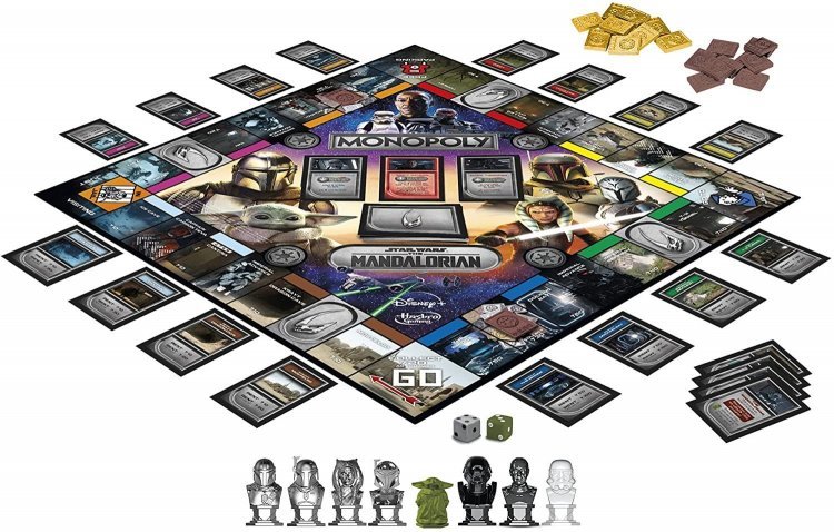 Монополия настольная игра MONOPOLY: Star Wars The Mandalorian Edition Game Grogu Малыш Мандалорец Грогу Монополия настольная игра MONOPOLY: Star Wars The Mandalorian Edition Game Grogu Малыш Мандалорец Грогу