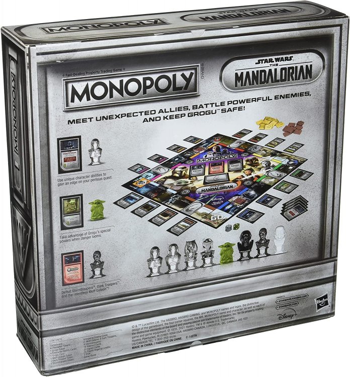 Монополия настольная игра MONOPOLY: Star Wars The Mandalorian Edition Game Grogu Малыш Мандалорец Грогу Монополия настольная игра MONOPOLY: Star Wars The Mandalorian Edition Game Grogu Малыш Мандалорец Грогу