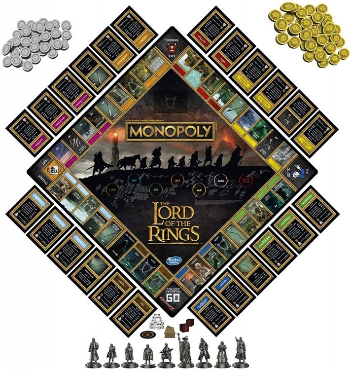 Монополія настільна гра Monopoly: The Lord of The Rings Edition Board Game Володар кілець (примята упаковка) Монополія настільна гра Monopoly: The Lord of The Rings Edition Board Game Володар кілець (примята упаковка)