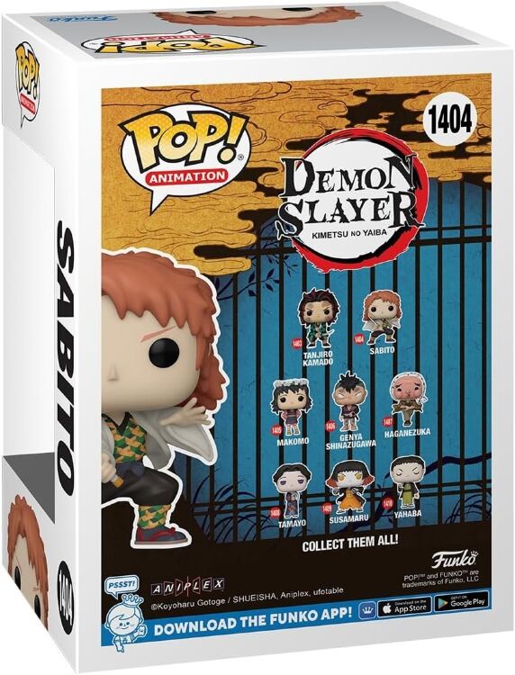 Фігурка Funko Demon Slayer Sabito Фанко Клинок, що розсікає демонів 1404