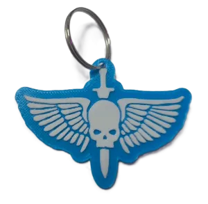 Брелок WarHammer Space Marines Keychain ABS пластик Вархаммер Ультрамарини 6 см.