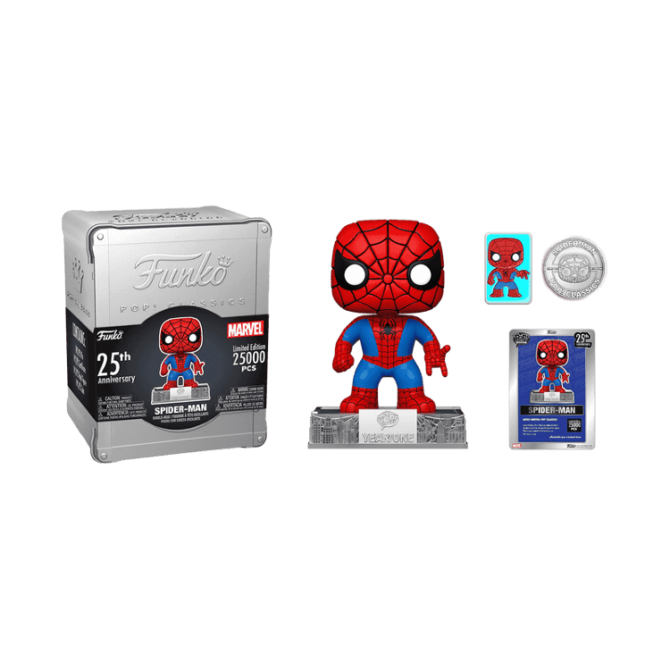 Набор Funko Marvel SpiderMan 25th Anniversary Человек паук фанко Limited Edition метал.бокс Набор Funko Marvel SpiderMan 25th Anniversary Человек паук фанко Limited Edition метал.бокс