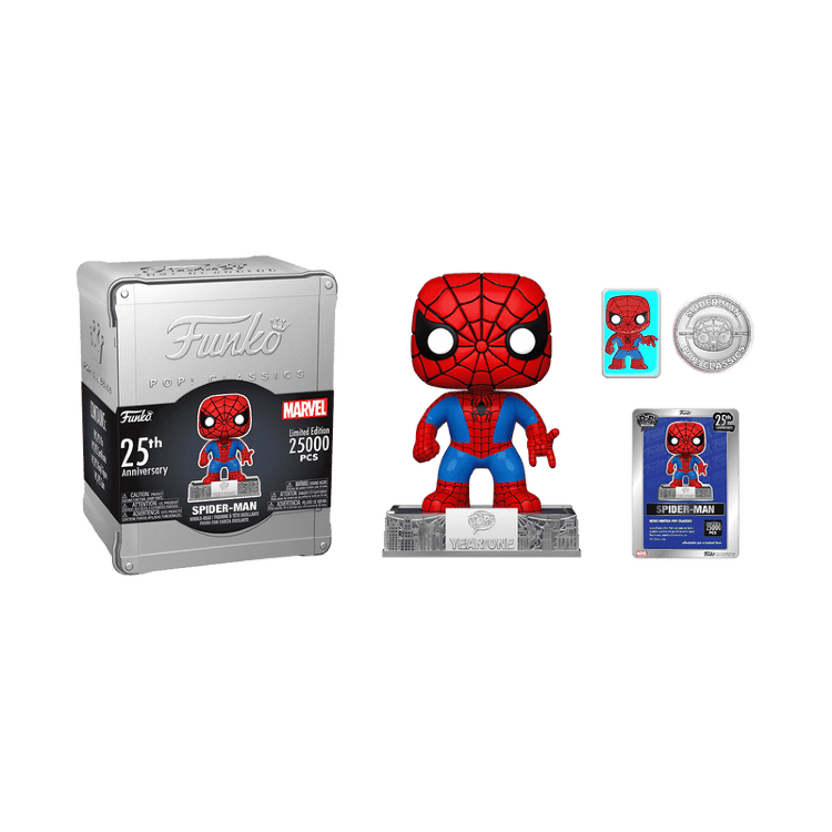 Набір Funko Marvel SpiderMan 25th Anniversary Людина павук фанко Limited Edition метал.бокс