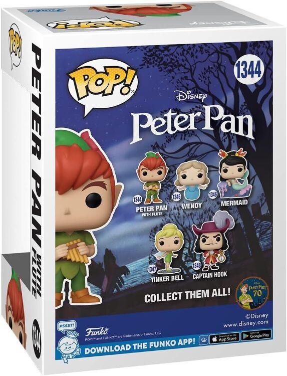 Фигурка Funko Pop Disney Peter Pan with Flute фанко Питер Пен 1344 Фигурка Funko Pop Disney Peter Pan with Flute фанко Питер Пен 1344