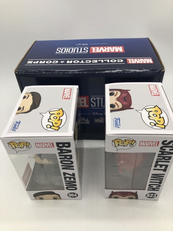 Коробка Funko Marvel Collector Corps Box Scarlet Witch Baron Zemo Фанко Ала Відьма та футболка (S) Коробка Funko Marvel Collector Corps Box Scarlet Witch Baron Zemo Фанко Ала Відьма та футболка (S)