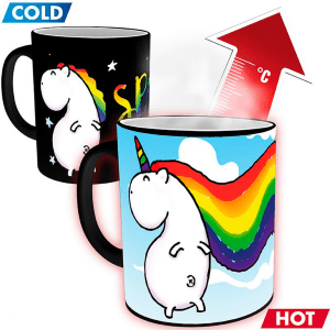 Чашка хамелеон Unicorn Sparkle Єдиноріг 320 мл