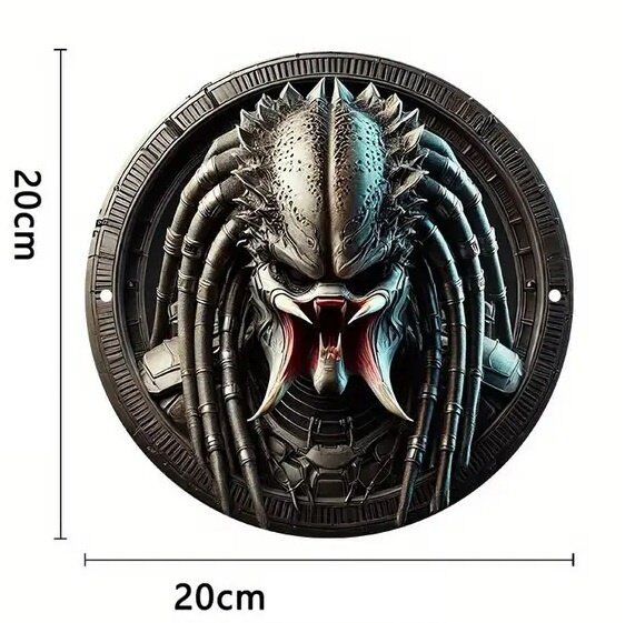 Табличка металлическая алюминиевая 2D Unmasked Predator Хищник 20 см. Табличка металлическая алюминиевая 2D Unmasked Predator Хищник 20 см.