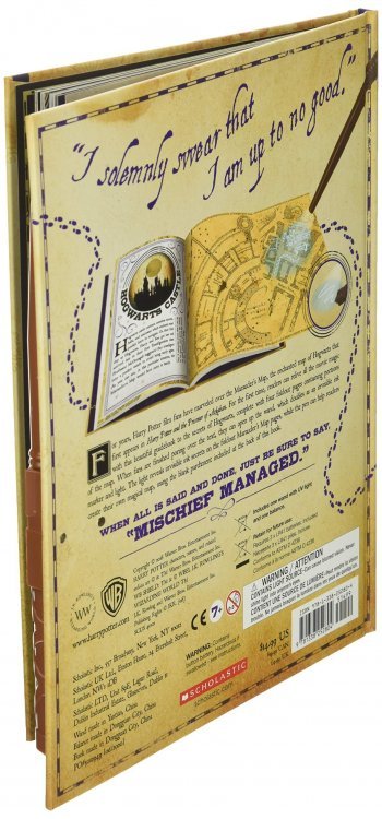 Карта Мародёров Гарри Поттер Marauder's Map Guide to Hogwarts Harry Potter + LED палочка Карта Мародёров Гарри Поттер Marauder's Map Guide to Hogwarts Harry Potter + LED палочка