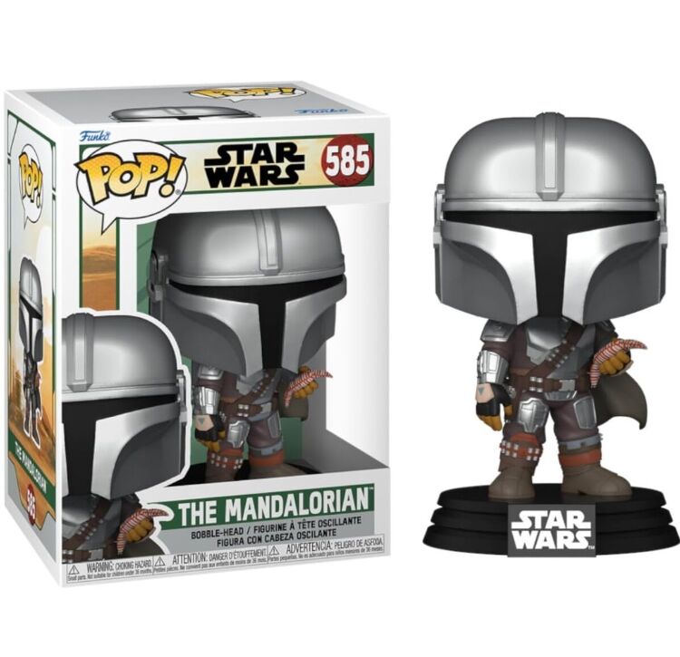 Фигурка Funko Star Wars The Mandalorian with Pouch Фанко Мандалорец 585