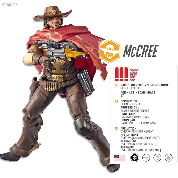 Фігурка Overwatch Ultimates Series McCREE Collectible Action Figure Фігурка Overwatch Ultimates Series McCREE Collectible Action Figure