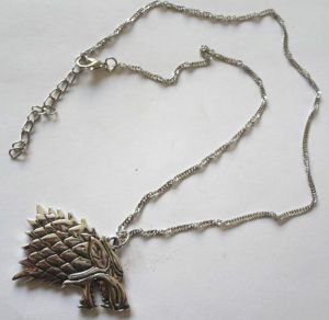 Медальон Game of Thrones black Stark Dire wolf