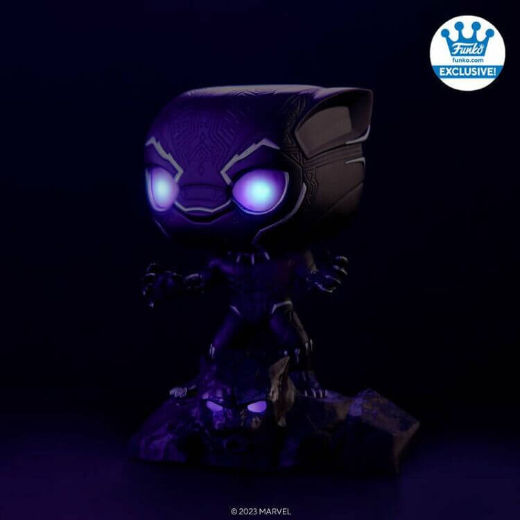 Фигурка Funko Marvel Black Panther Light & Sound фанко Чёрная пантера Exclusive 1217 Фигурка Funko Marvel Black Panther Light & Sound фанко Чёрная пантера Exclusive 1217
