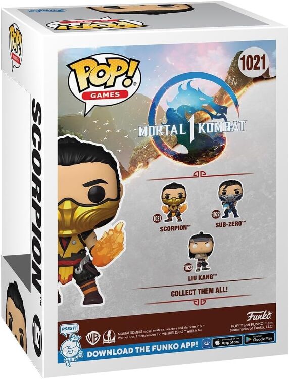 Фігурка Funko Pop Mortal Kombat Scorpion Фанко Скорпіон 1021 Фігурка Funko Pop Mortal Kombat Scorpion Фанко Скорпіон 1021