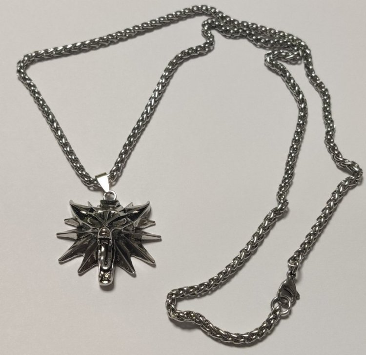 Кулон Геральта медальон 3D Ведьмак (The Witcher) с нержавеющей стали №5 Кулон Геральта медальон 3D Ведьмак (The Witcher) с нержавеющей стали №5