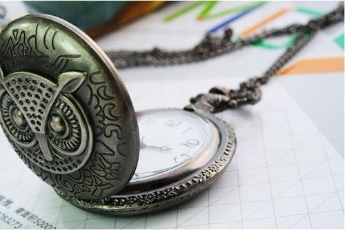 Годинники Dark Black Pocket Watch Charm Harry Potter Owl Годинники Dark Black Pocket Watch Charm Harry Potter Owl