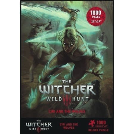 Пазл Ведьмак Цири Dark Horse Deluxe The Witcher 3: Wild Hunt - Ciri and The Wolves Puzzle  Пазл Ведьмак Цири Dark Horse Deluxe The Witcher 3: Wild Hunt - Ciri and The Wolves Puzzle
